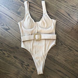 Brand NEW High Leg Belted Bathing Suit